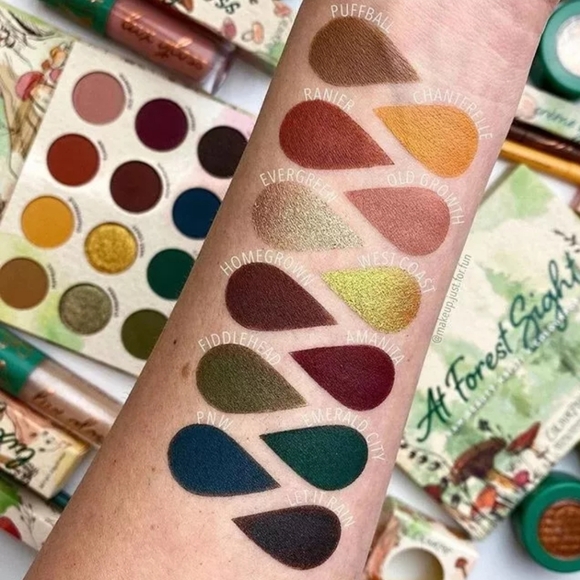 ColourPop x RAW BEAUTY Kristi AT FOREST SIGHT Eyeshadow Palette Matte Shimmer - Picture 2 of 4